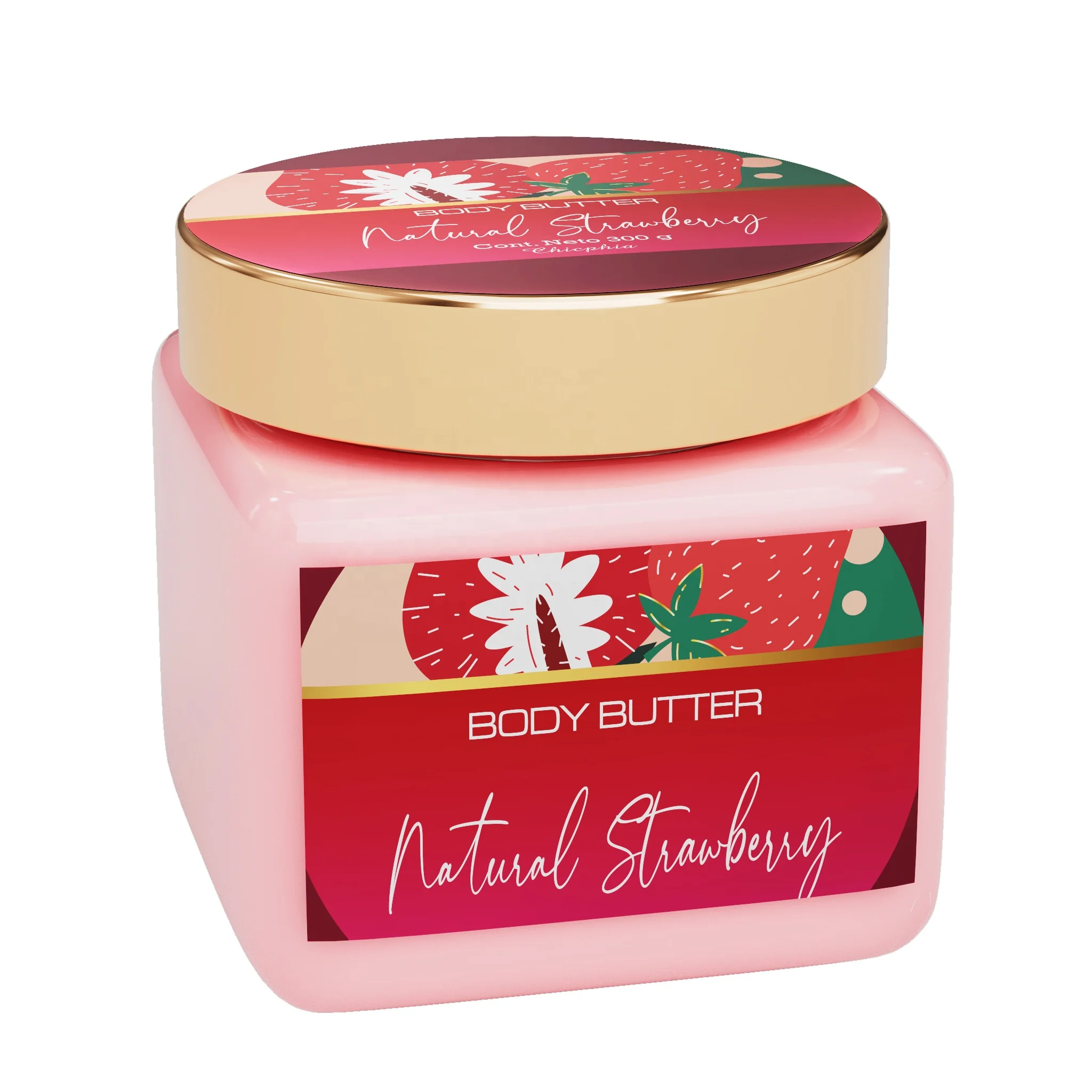 Oem Private Brand bath and body chicphia shea butter 300g body butter cream For Women