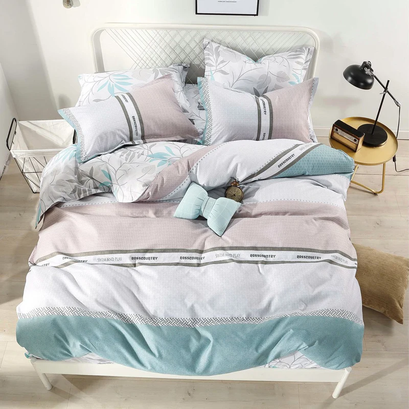 Черный комплект постельного белья из 100% полиэстера