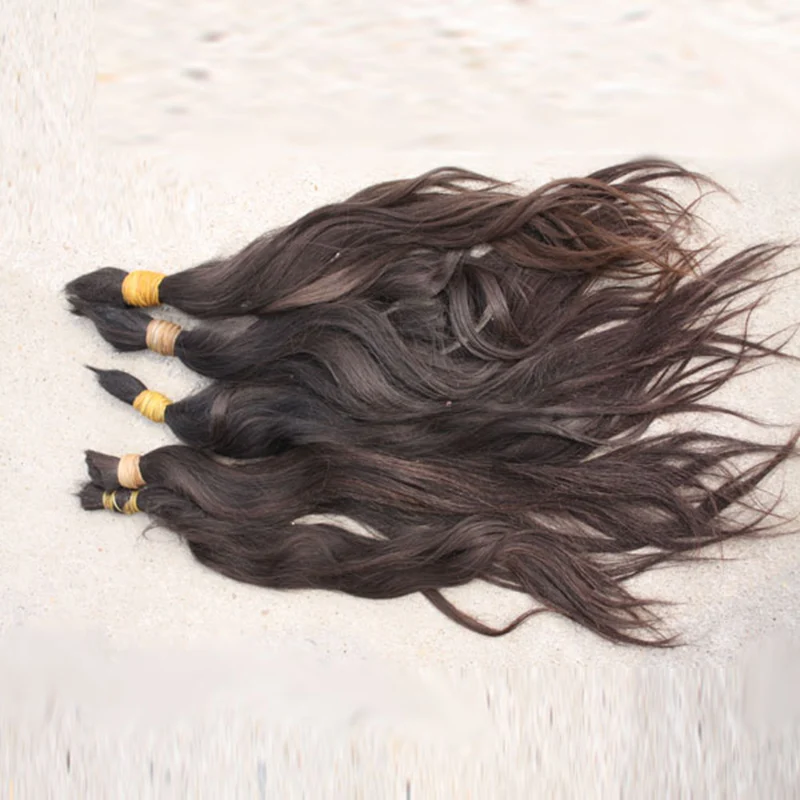 Russian human hair extensions unprocessed 100% virgin human hair bulk extension human braiding hair bulk no weft