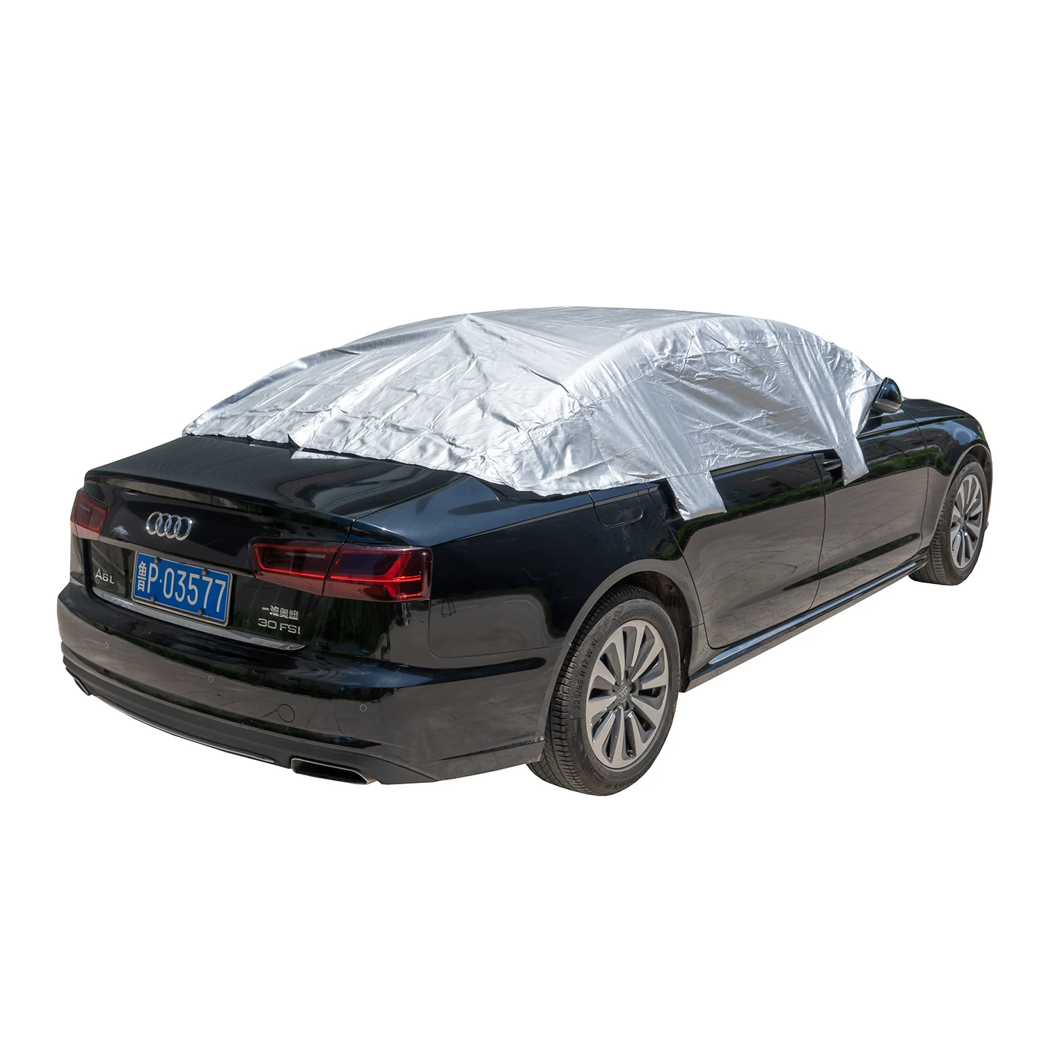 Haomiao high quality Customized half-car cover Dustproof Windscreen cover snow cover
