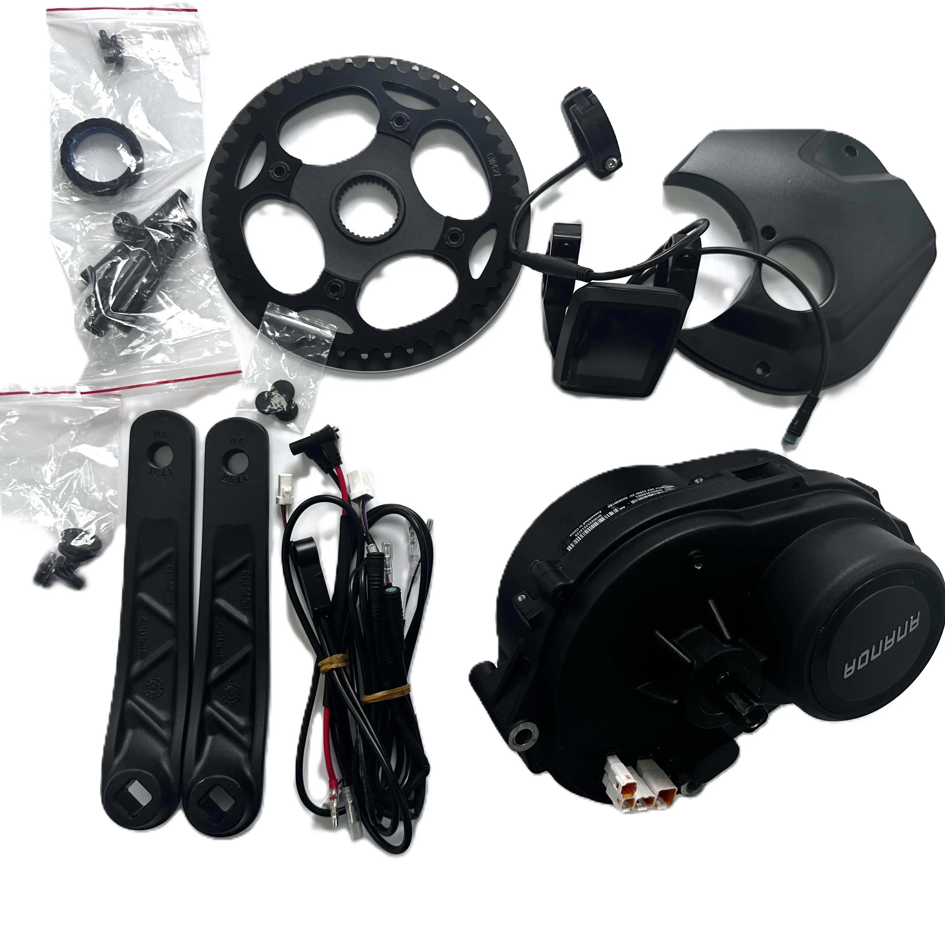 2024 New Electric Bike Kit 36v 48v Mid-Motor Mountain Bike Retrofit Upgrade with Booster Torque Electric Bicycle Motor