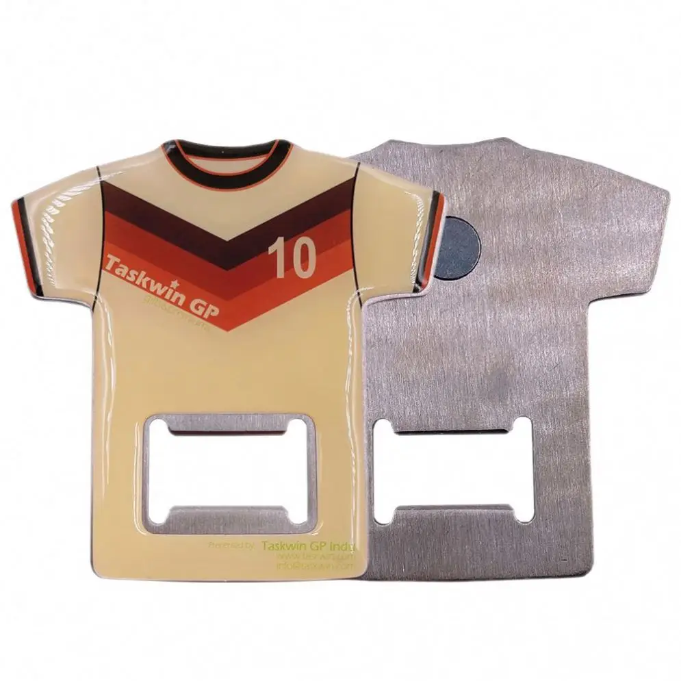 Taskwingifts Mini T-Shirt Shape Metal Different Types Bottle Opener With Logo