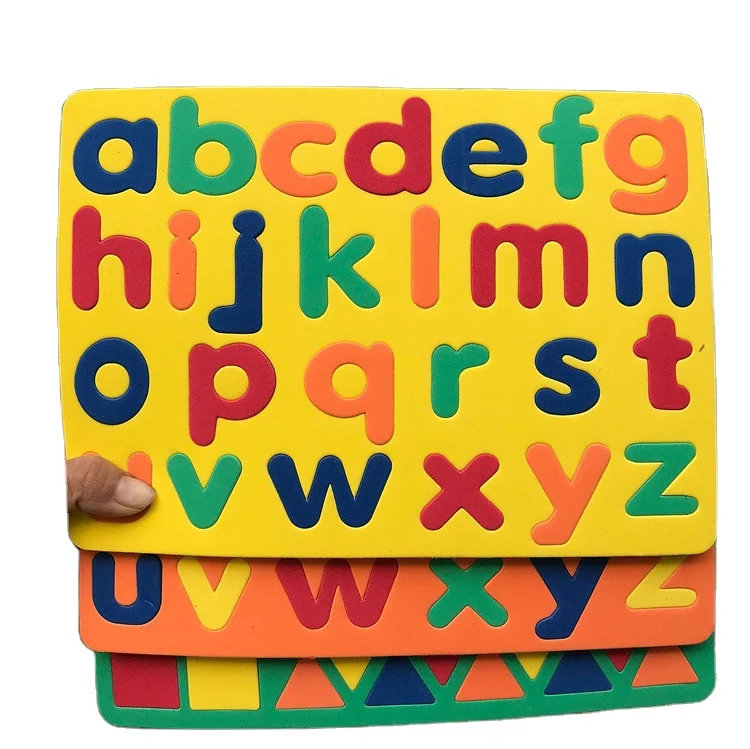 kids fridge magnetic Letters and Numbers for learning magnetic eva foam alphabet puzzle Educational Toy