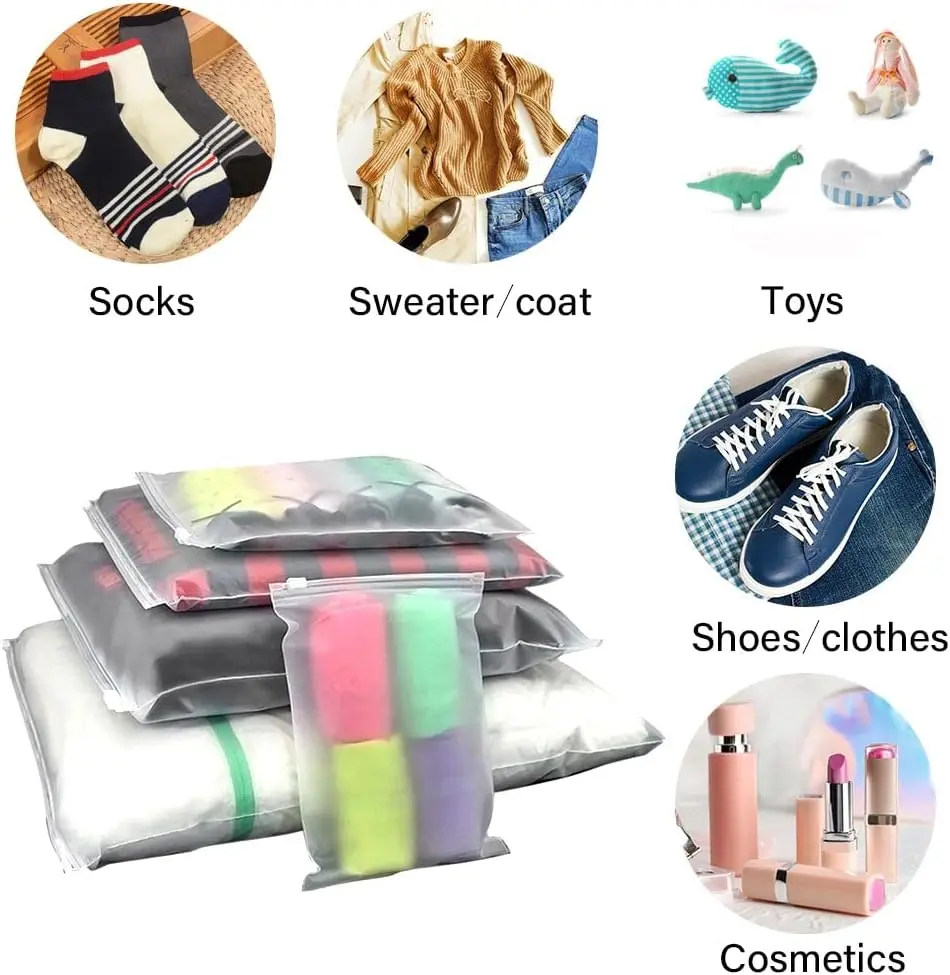 Hey! 100% Biodegradable Matte Frosted Transparent Custom Logo Printing Plastic Packaging Zip Lock Ziplock Zipper Bag