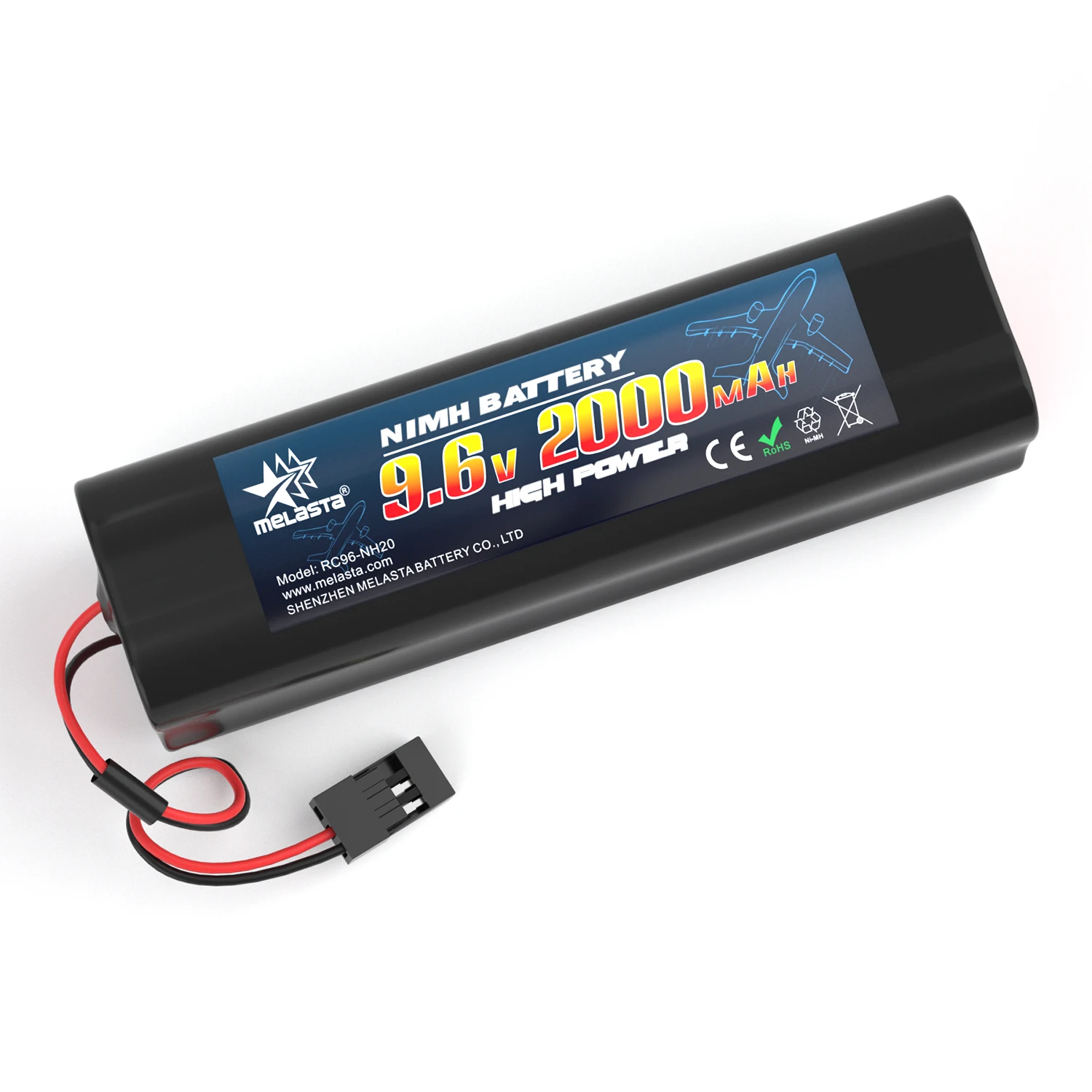 Melasta Drone Batteries 6s 9.6v 2000mah 25c Nimh Receiver Rc Battery Rechargeable Battery Pack For Rc Drone