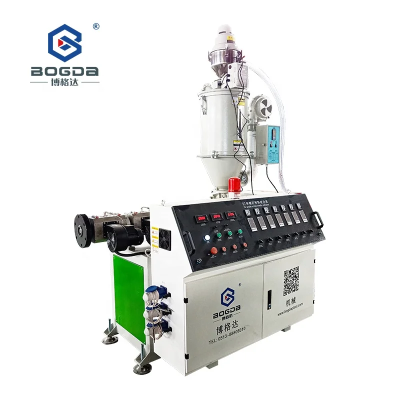 BOGDA Money Packaging TPU TPR TPE Plastic Rubber Band Single Screw Extruder Making Machine