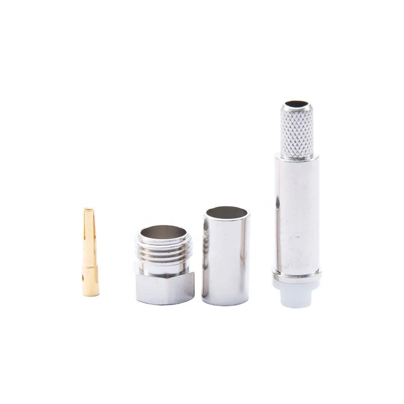 FME rf коаксиальный коннектор, гнездовой обжим для кабеля rg58, прямой никелированный fme jcak