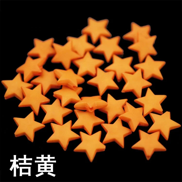 Звездный дизайн среднее отверстие простые Звездные бусины плоские милые для девочек повязки для волос аксессуары