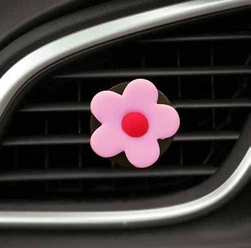 Car Decoration Perfumes Clip Shape Diamond perfume car air freshener essential car oil diffuser Resin floret Circular valve