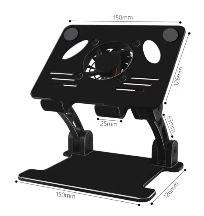 Wholesale Cooling Fan Heat Dissipation Bracket Adjustable Portable Tablet Laptop Stand Holder