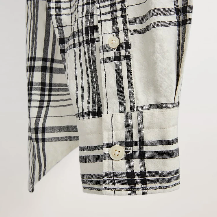 
High quality shirts for men long sleeve wholesale shirts check 