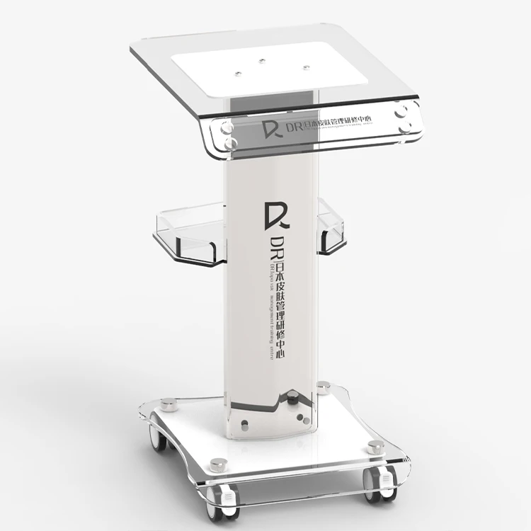 Hot Selling White Esthetician Beauty Cart Rolling Salon Utility Trolley On Wheels