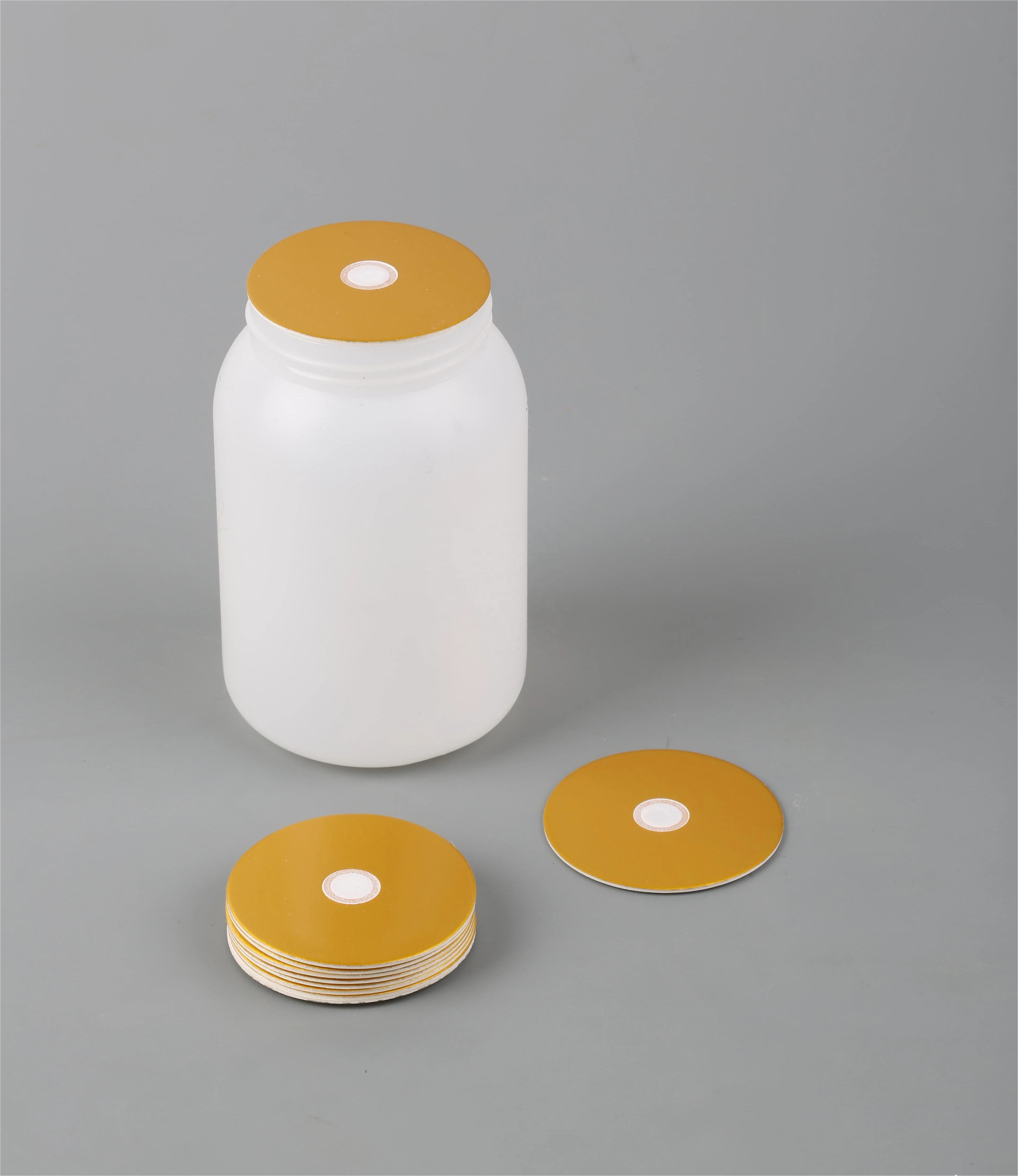 Factory Supplier Vented Golden Induction Aluminum Foil Seal Liner Gasket for plastic cap seal