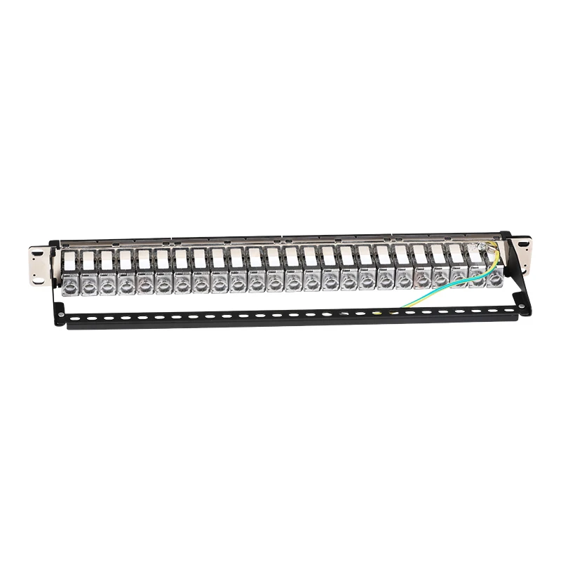 19inch 1U S/FTP shielded 24 port keystone loaded blank patch