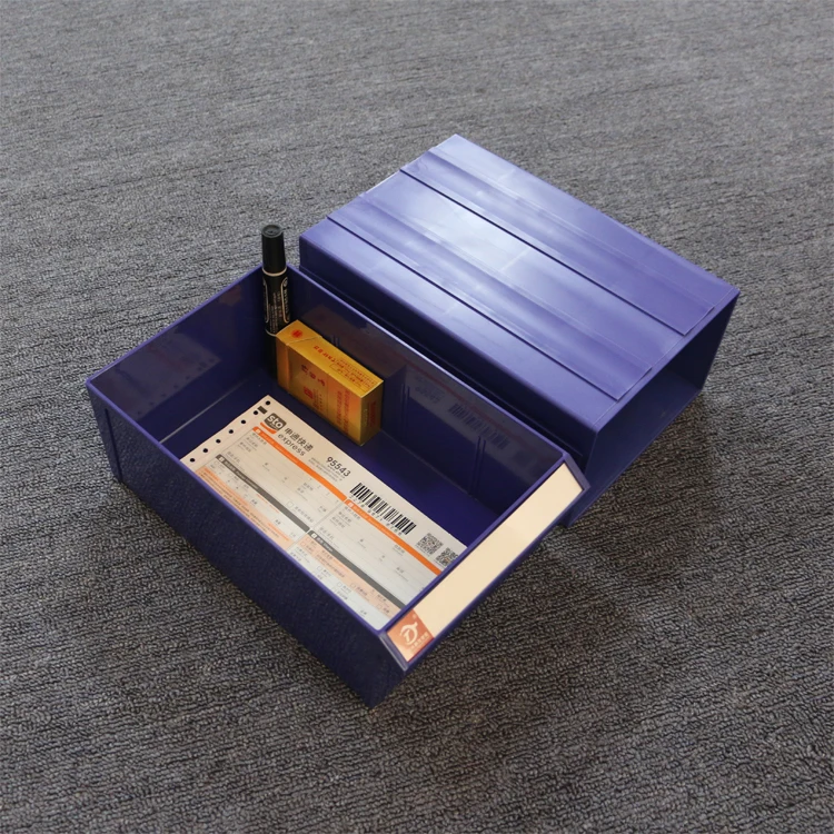 Office document plastic A4 file drawer stackable desktop document plastic storage drawers