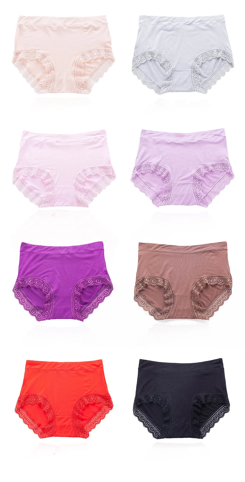 Wholesale Big Girl Panties Big Size Plus Size Nylon Granny Women Mom Underwear Full Cut Girl Plus Size Ladies Big Girl Panties