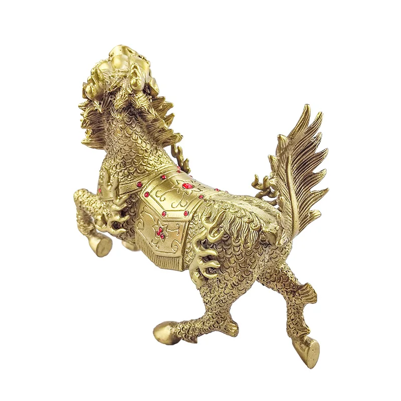 Wholesale Customize Copper Products Home Fengshui Metal Decoration Golden Brass Ornaments Metal Design Crafts