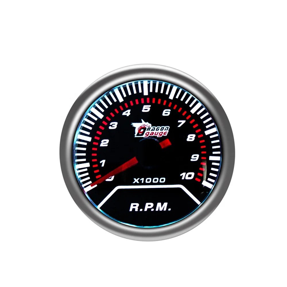 52mm 10000 rpm Universal Digital Car Tachometer Meter Auto Boost Water Oil Temperature Vacuum Gauge