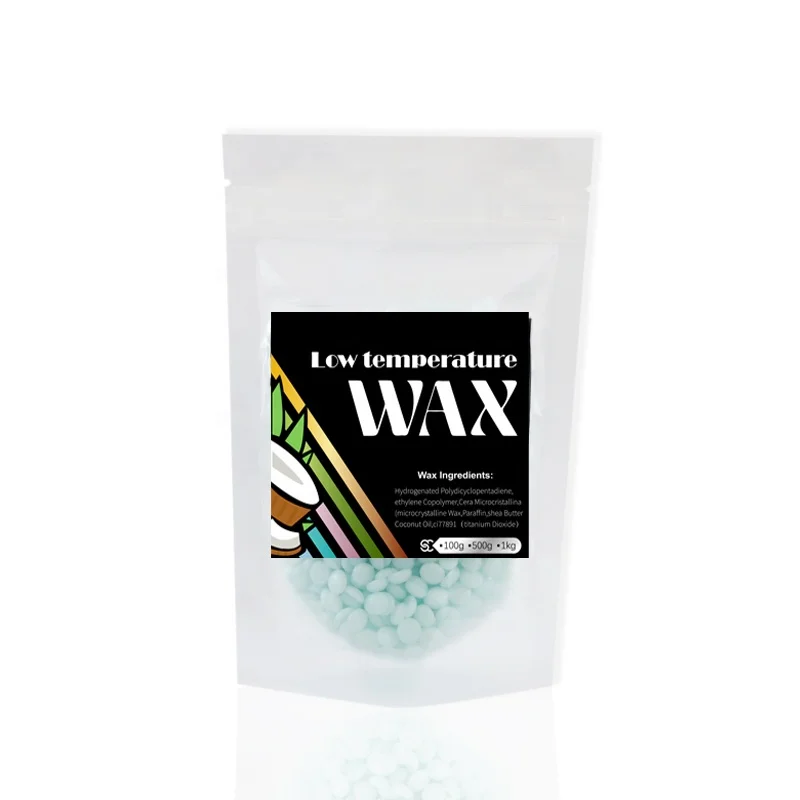 100g Mint Shimmer Color Hard Wax Beans Hot Depilatory Wax Rosin-free Hair Removal Wax