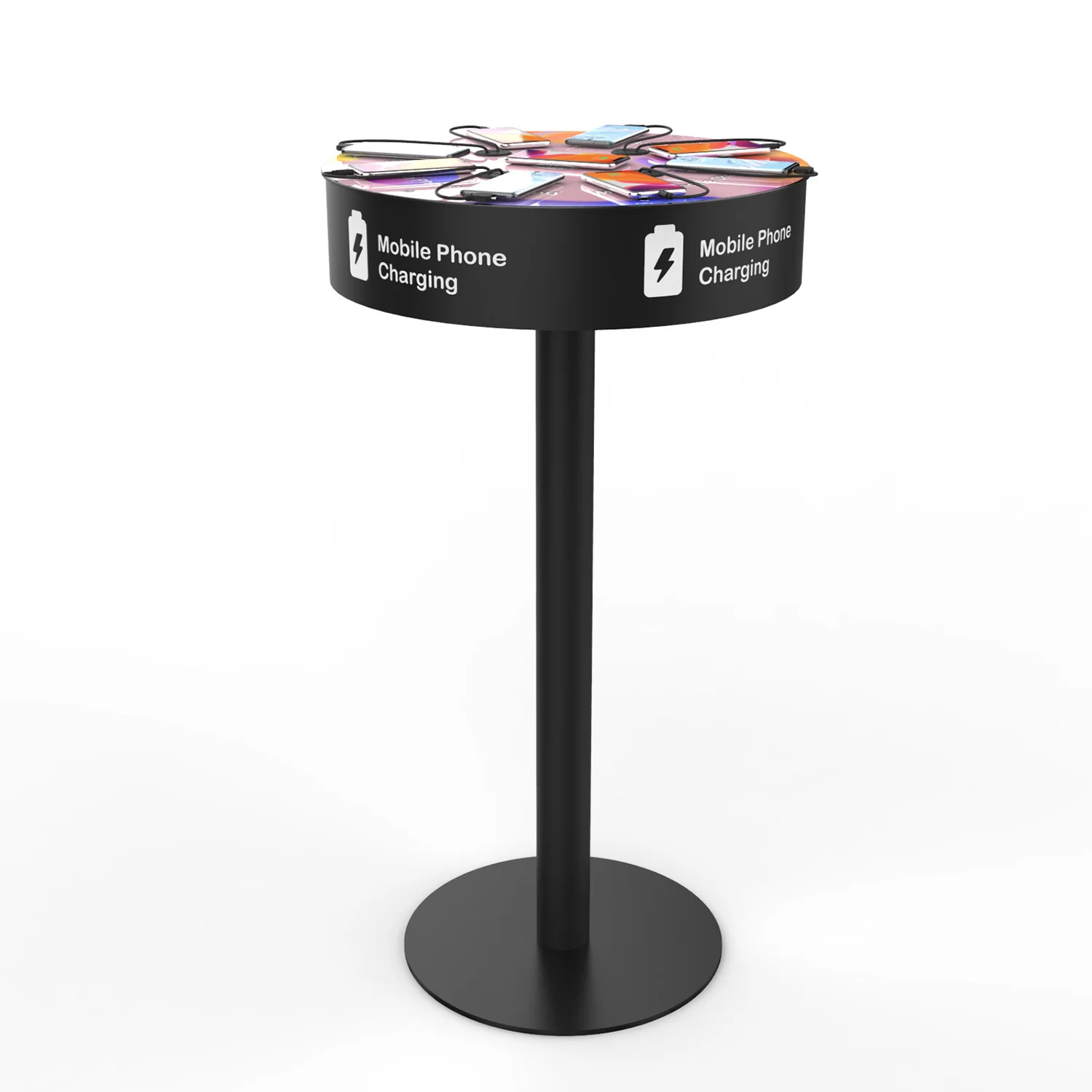 Y2 Power Classic Charging Table for bars, hospitality industry PT-T008-Y2 Steel wireless charge table for Restaurant Cafe