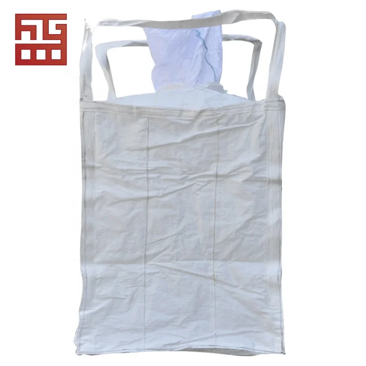 1000 kg 1 ton tonne fibc big jumbo bag with top and bottoms spout louder for packing