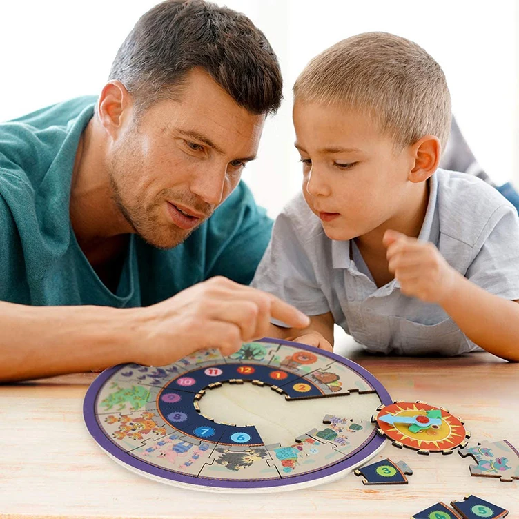CPC toys and hobbies educational 3D clock 3d puzzles game for children and adults