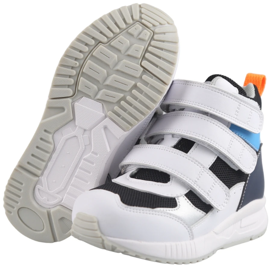 Custom Adjustable Hook and Loop Mesh Podiatry Children Shoes Footcare Microfiber Upper Functional Orthopedic Shoes for kids