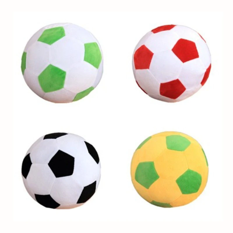 High Quality Stuffed Soccer Doll Custom Plush Football Toy Plush Football Pillow Baby Soft Soccer Ball Shape Toy