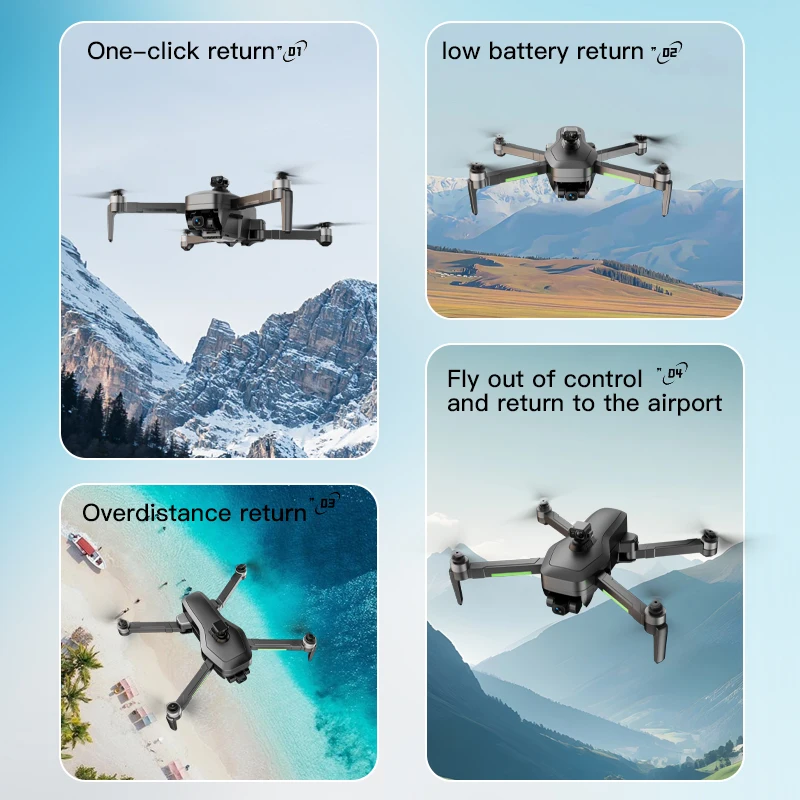 193S 3-axis Gimbal EIS Display Digital Touch Screen Remote Controller Drone 4K Pro With Professional gps Long range distance