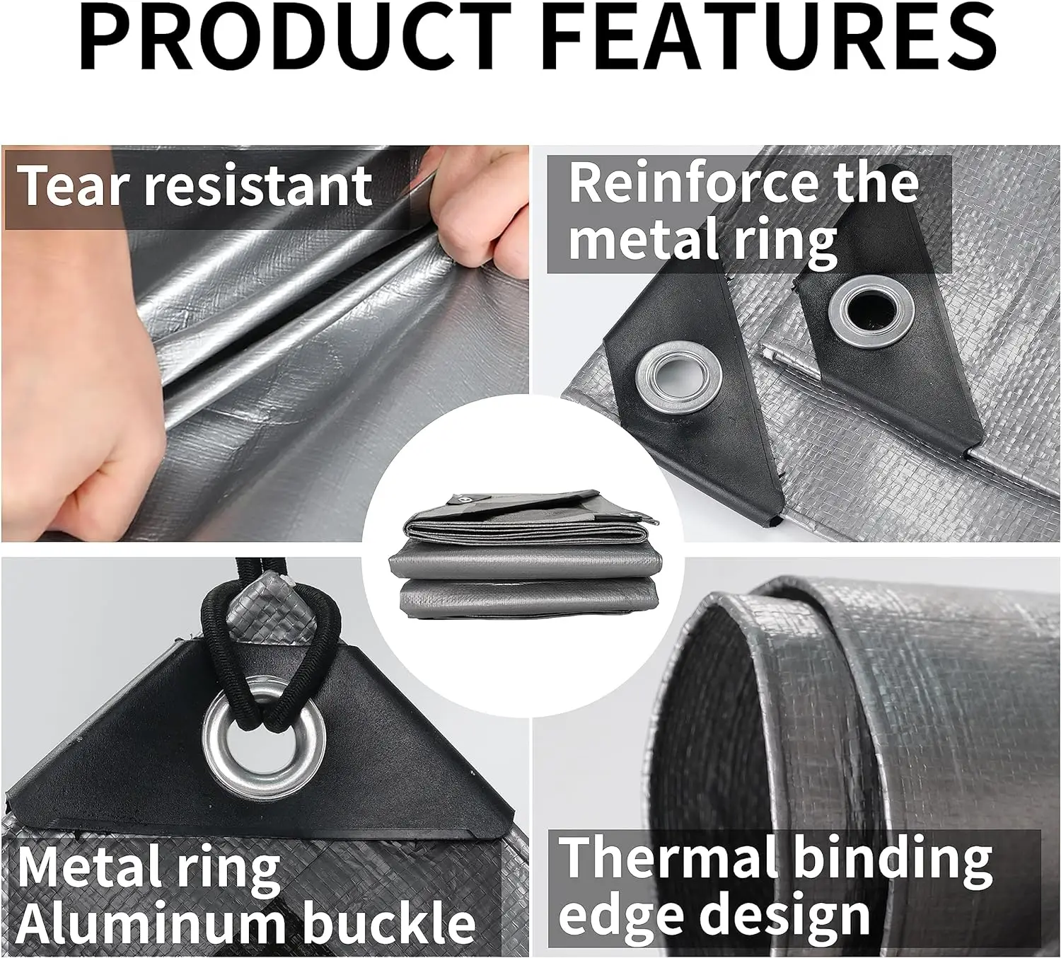 Custom Logo Print Brown Silver Pe Coated Tarpaulin Sheet 40ft containers tarpaulin cover