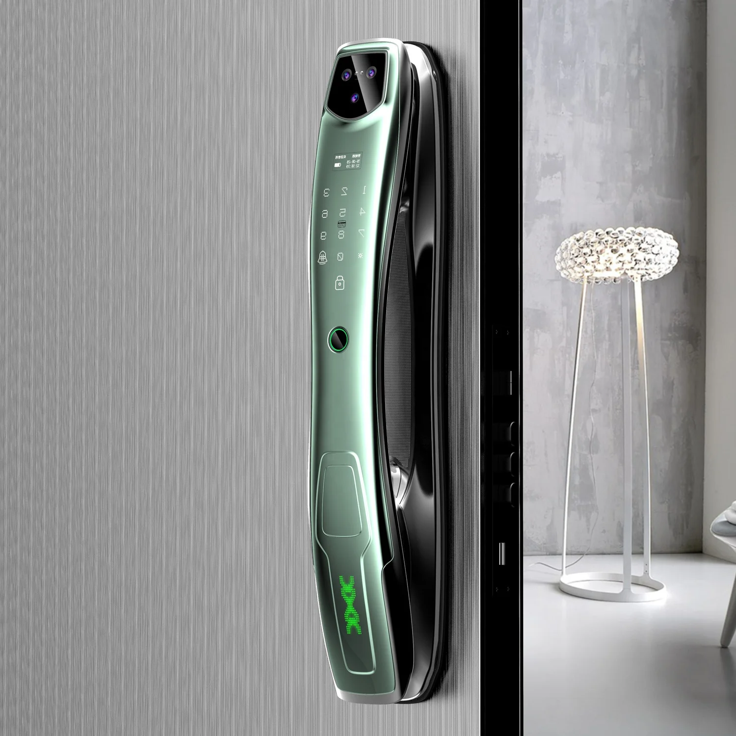 Electronic waterproof wifi home electrical cylinder digital wood door gate tuya smart locks with camera smart door lock