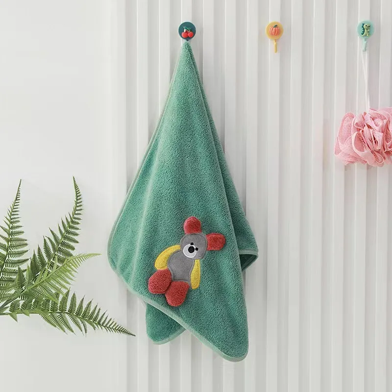 Wholesale coral fleece Star delu towel bath towel 3D three-dimensional embroidery piping border cute adult baby universal