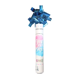 Gender revealed Confetti Paper Machine Rose Salute Petal Rain Gun Concierge Flower Tube Aerial Firework With Burning Paper