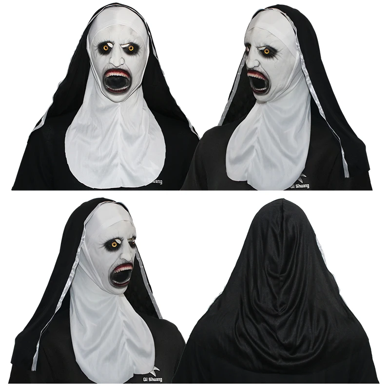 Custom Logo Halloween Adult Ghost Face Mask Demon Screaming Ghostface Mask Funny Death Party Scream Mask