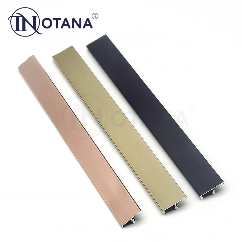 Aluminium decorative profiles aluminium metal T shape table furniture edging trim strips