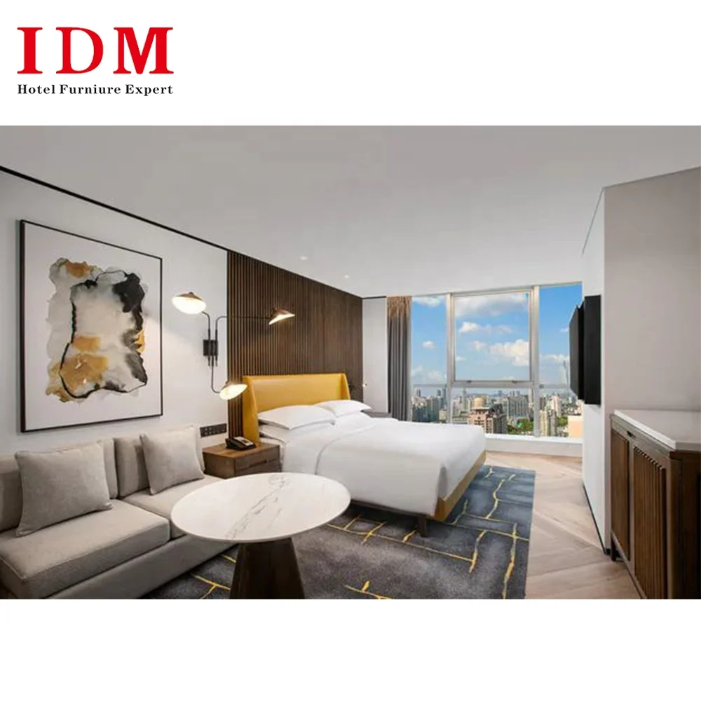 Custom Latest Hotel Bedroom Furniture Set Guest Room Hotel Bed Room Furniture Bedroom Set Full Set