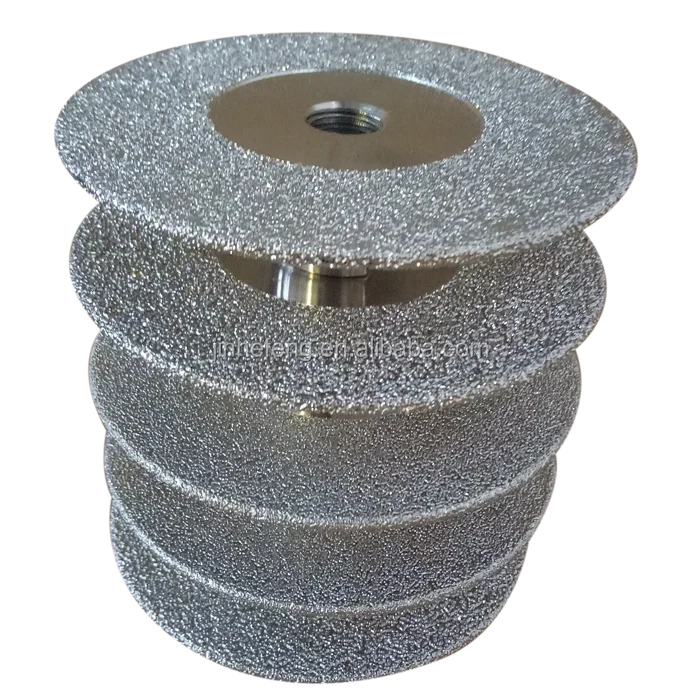 Вакуумный паяный алмазный режущий диск шлифовальный диск кружка шлифовальный круг для камня