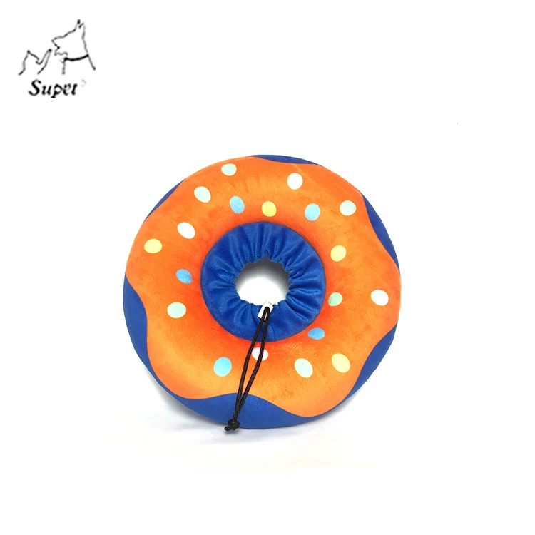 Amazon Top Seller Adjustable Protective Inflation Extra Soft Dog Donut Cone Recovery Collar For Dogs After Surgery