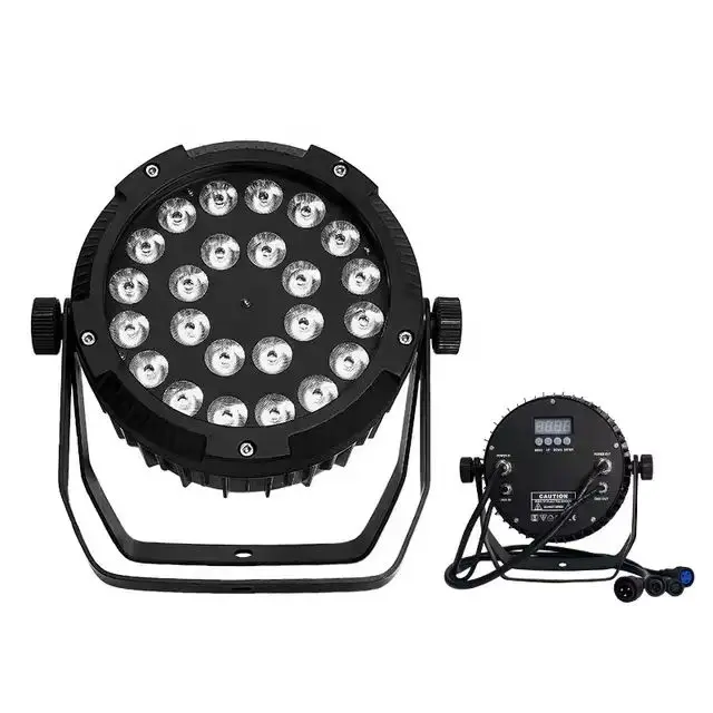 Quality Wholesale flat 24pcs*12W RGBWA 5IN1 Outdoor LED Par Light IP65 24x12W LED Waterproof Par Light for DJ Disco