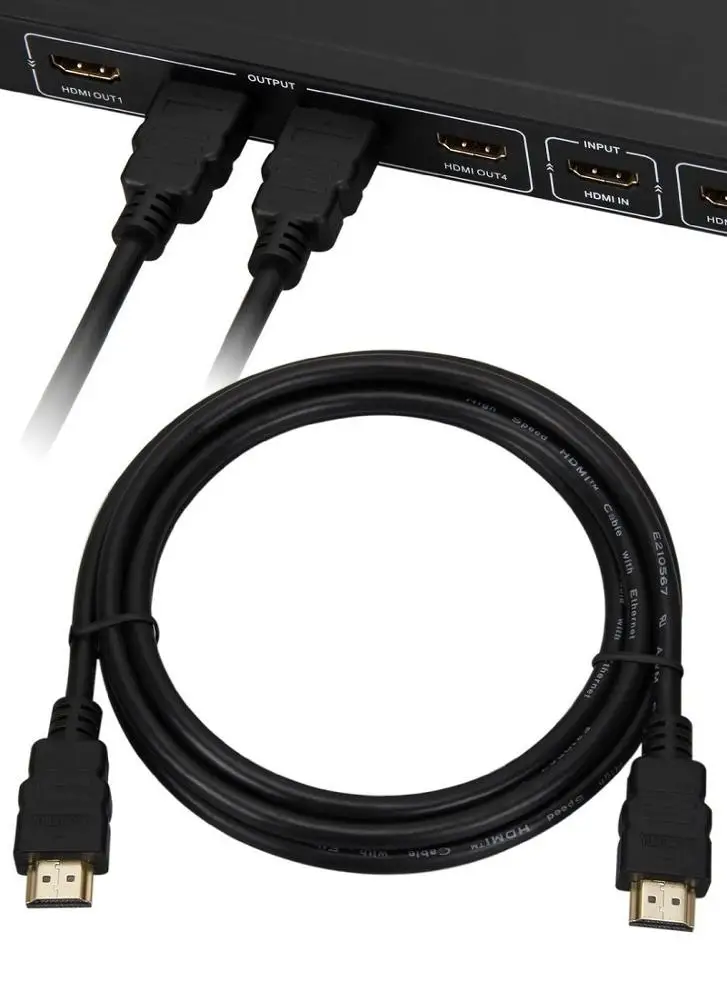 Vnew горячая Распродажа, высокое качество, высокая скорость 1080P/2160P 4K 3D, нейлоновая оплетка 1 м/5 м/10 м/20 м, HDMI-кабель для проектора/HDTV/STB