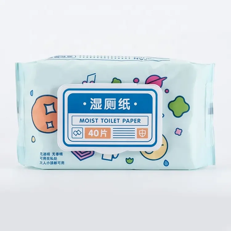 Alcohol Free flushable wipes disposable toilet wipes and baby wet wipes custom large size