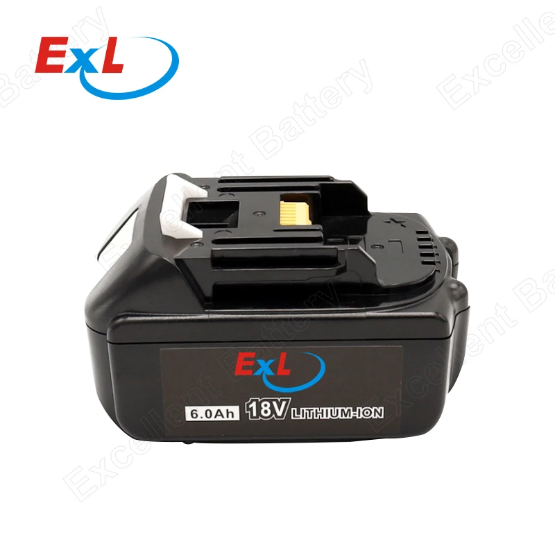 EXL replacement 18v for Makitas lithium ion battery pack 4.0ah 5.0ah 6.0ah for power tool combo kit cordless drill