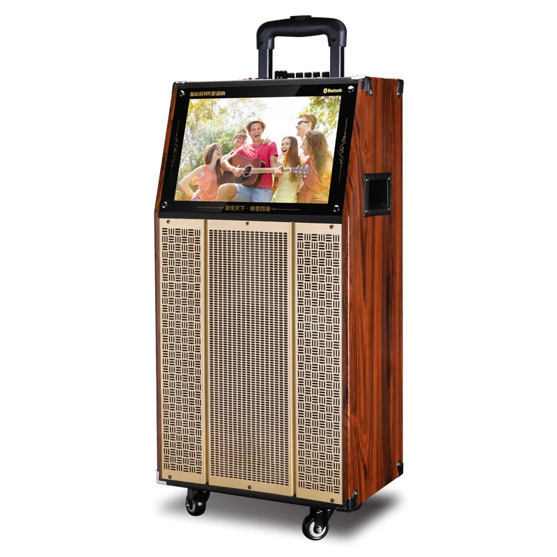 Vofull Multi-function Karaoke Dancing Speaker High Quality Video Speaker Home KTV Sound Card Speaker Display Video