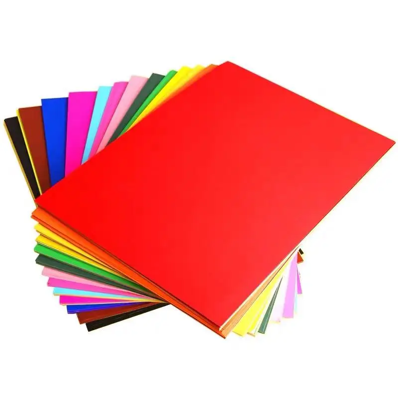 
Color Woodfree Bond Paper For Gift Wrapping Children Art Craft Folding Paper Colorful 55GSM to 150GSM Ream and Roll 
