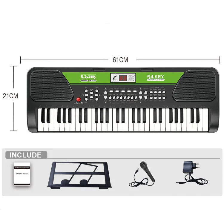 54 Keys mic & USB musical girl gifts piano electronic organ keyboard instrument toy