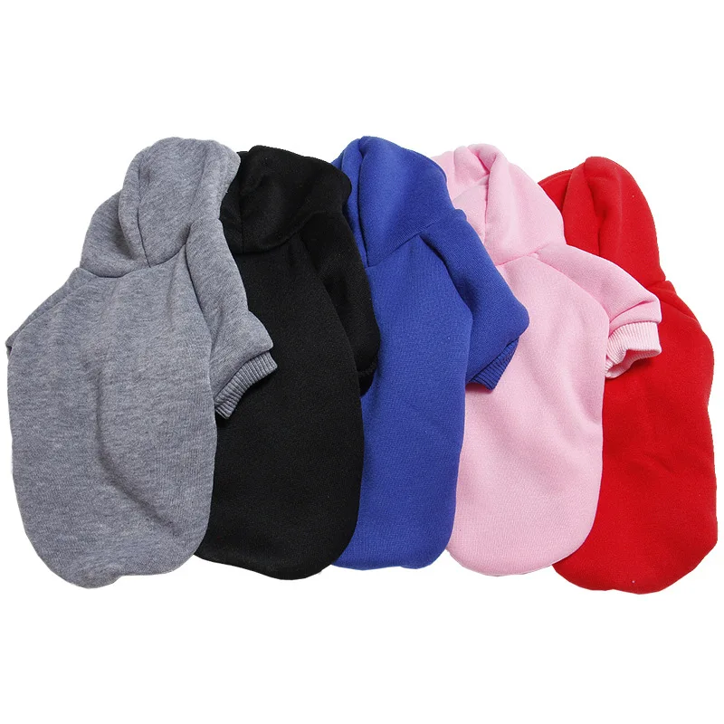 Factory wholesale autumn and winter fleece blank diy pet dog hoodie clothes