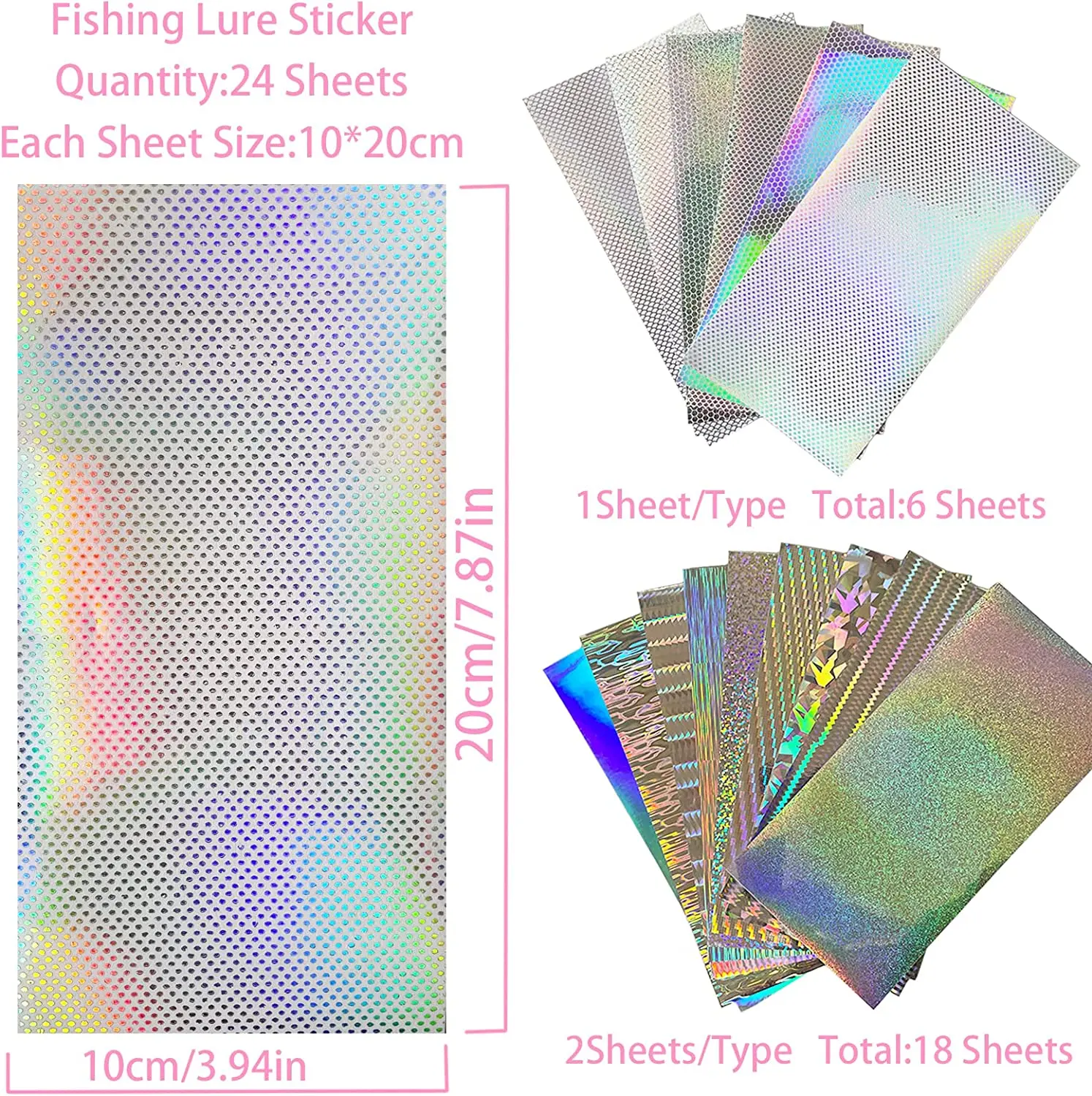 Fish Scales Tape Luminous Sticker Fish Scales Crafts DIY Flash Lure Tape for Metal Baits Fishing Lure Making
