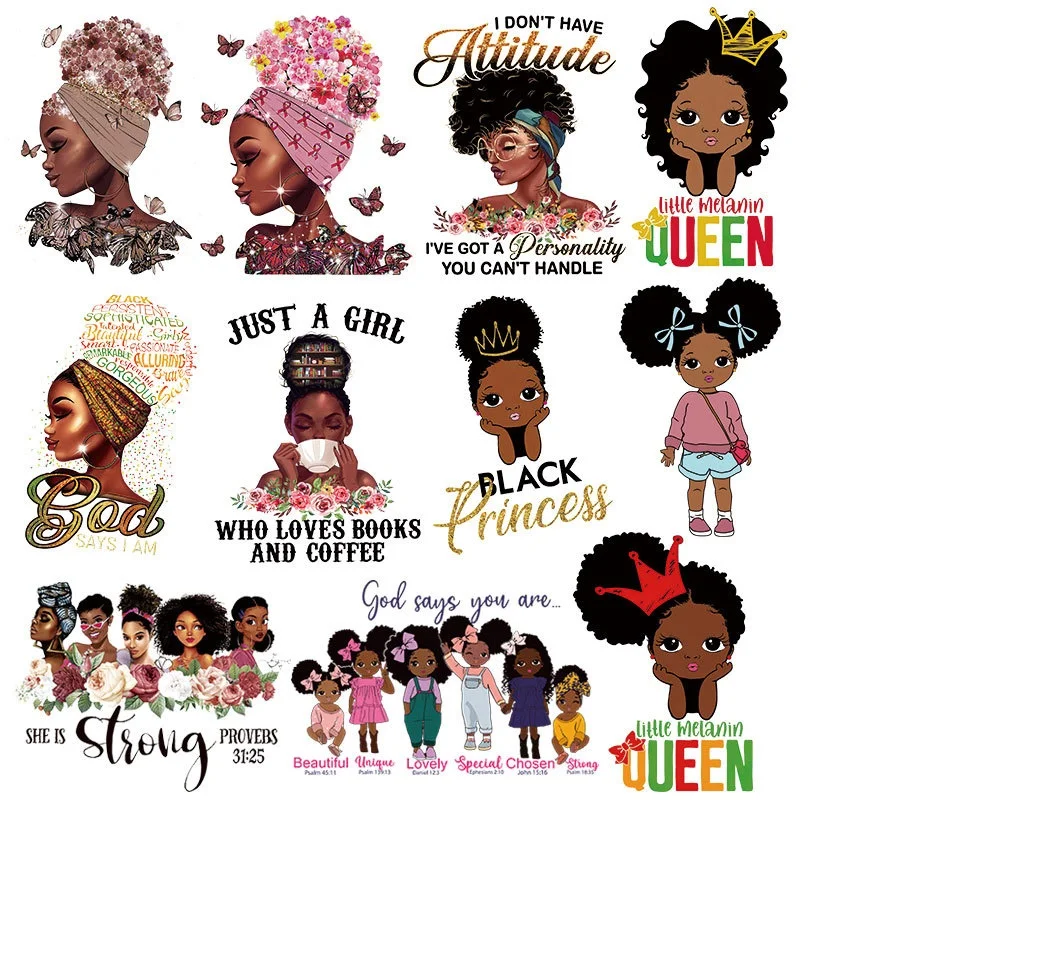 Heat Transfer Sticker Screen Print Vinyl Film Custom Logo Juneteenth Ready To Press Heat Transfer Designs For T shirts