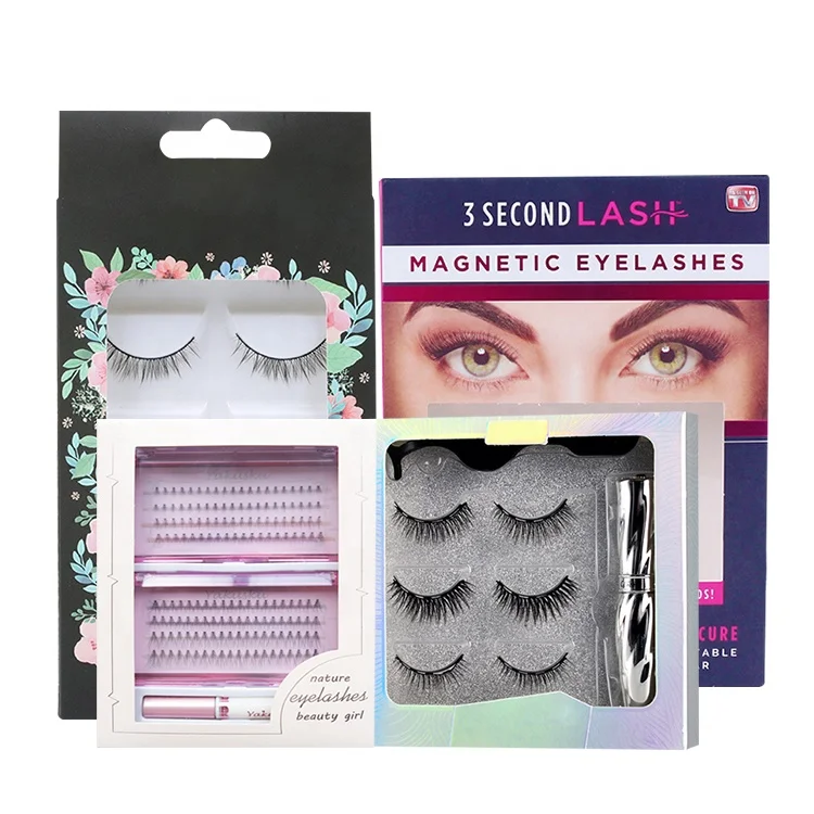Cardboard Printing Pink Square 25mm 3 pair Private Label Lashes Packaging Rose Gold Glitter Eyelash Vendor Customized Box