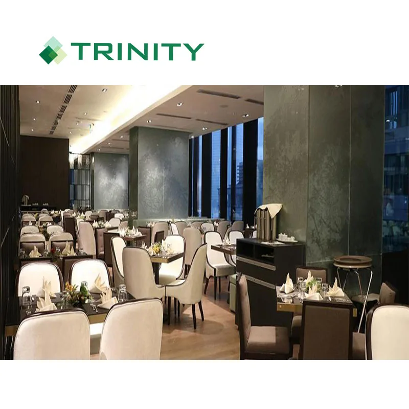 Customized luxury wooden upholstered design 5 star hotel restaurant furniture chairs and tables for sale